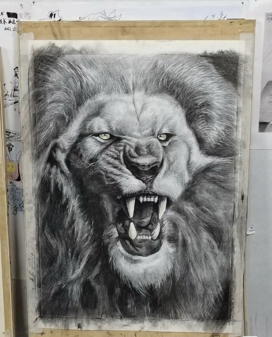 Majestic Oil/Pencil on Canvas